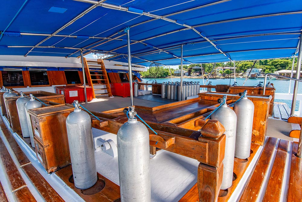 Palau Siren dive deck