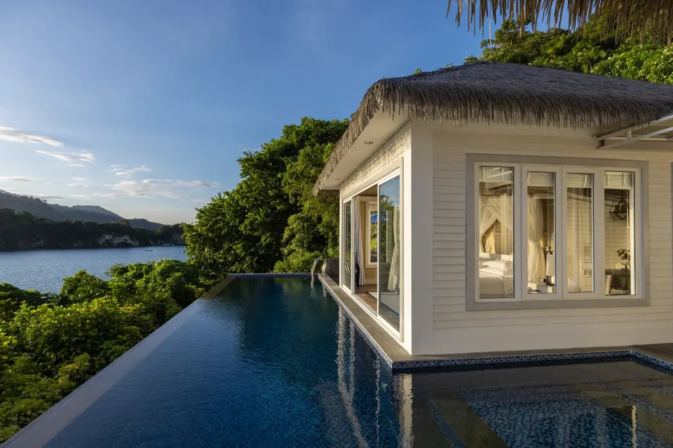 A cliffside villa at Lembeh Resort