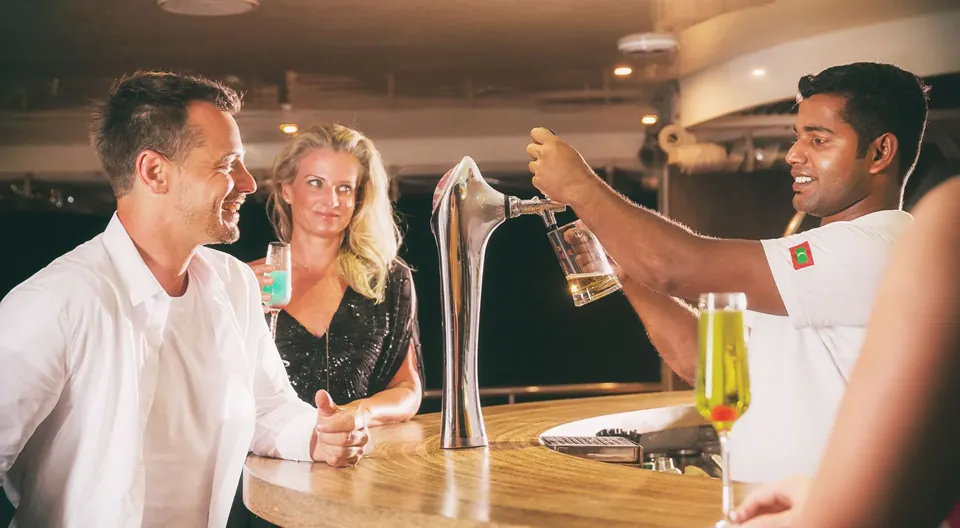 Dining and drinks aboard